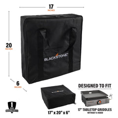 17" Tabletop Griddle Cover and Carry Bag