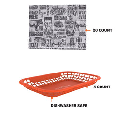 Burger Baskets with Basket Liners